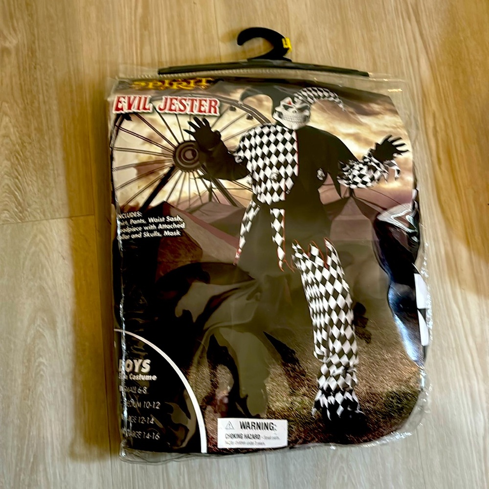 Spirit Evil Jester Boys Costume Halloween Medium